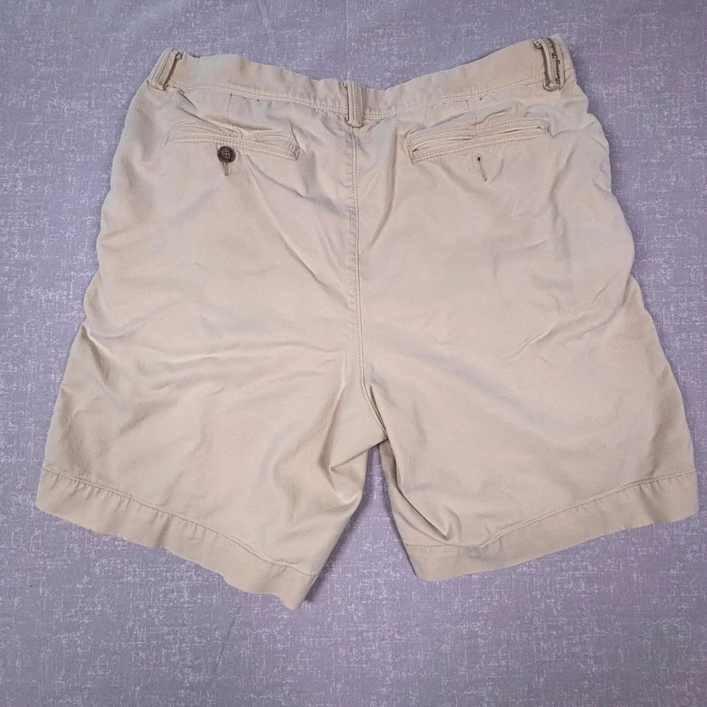 Tommy Bahama Mens Boracay‎ Chino Shorts Khaki Tan Cotton Blend Size 36 *Flaws